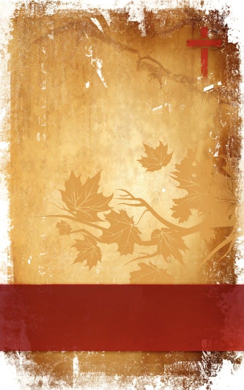 Thanksgiving and the Cross Church Bulletin Cover
