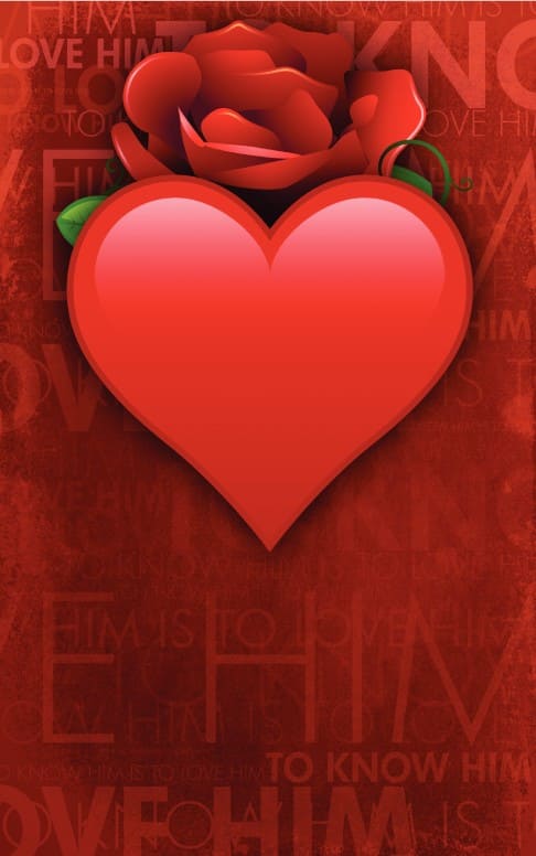 Know Him Love Him Valentine Bulletin