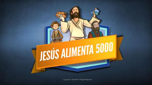 Jesus Feeds 5000 Bible Video para niños