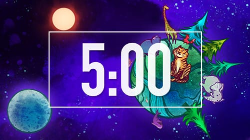 The Creation Story Bible Countdown Timer for Sunday School