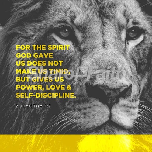 2 Timothy 1:7 Social Media Graphic