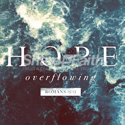 Hope Overflowing Social Media Graphic