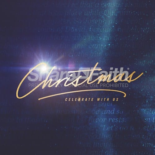 Christmas Celebrate With Us Social Media Graphic