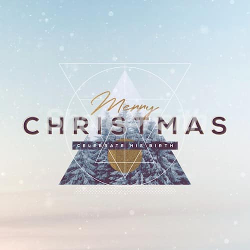 Merry Christmas Winter Social Media Graphic