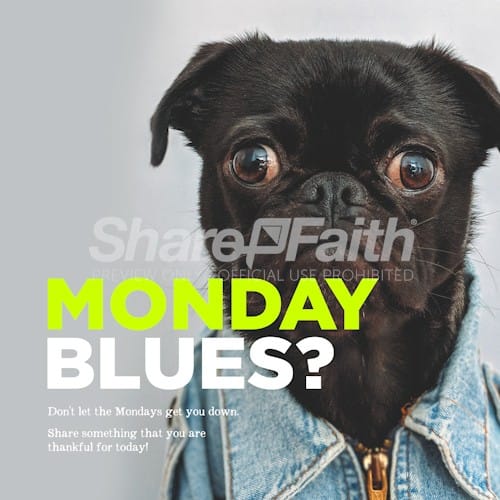 Monday Blues Social Media Graphic