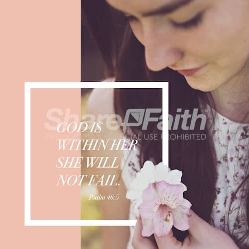 God Is With Her Social Media Graphic