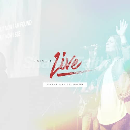 Join Us Stream Services Worship Social Media Graphic
