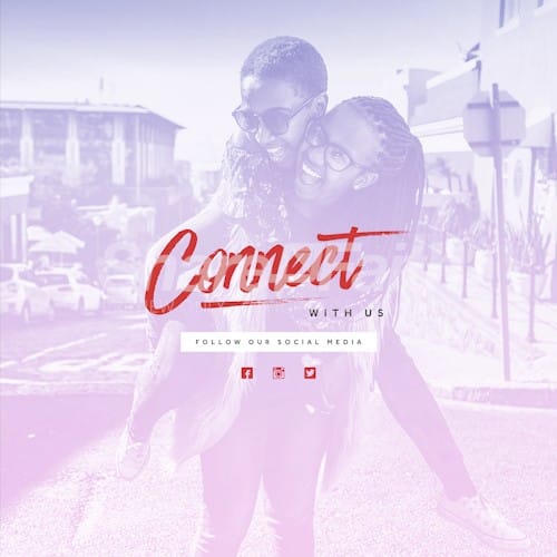 Connect With Us Women Social Media Graphic
