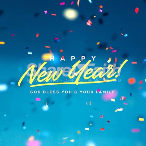 Happy New Year's Social Media Graphic