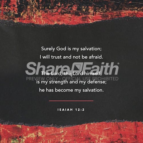 Isaiah 12:2 Social Media Graphic