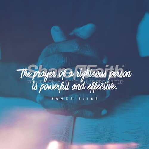 James 5:16 Prayer Social Media Graphic