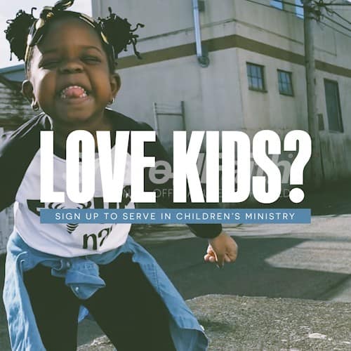 Children's Ministry Sign Up Social Media Graphic
