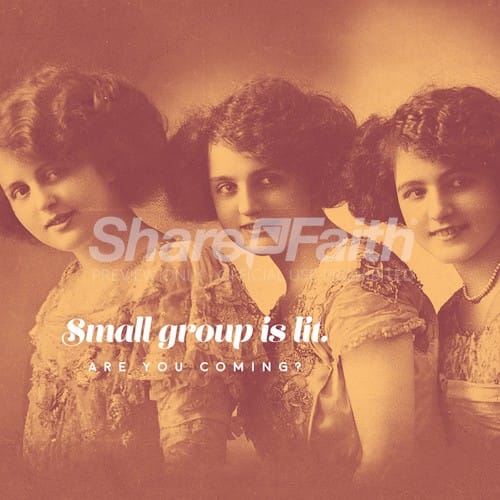 Funny Small Group Church Social Graphic