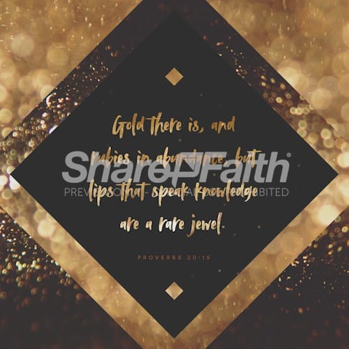 Gold And Rubies Social Media Graphic