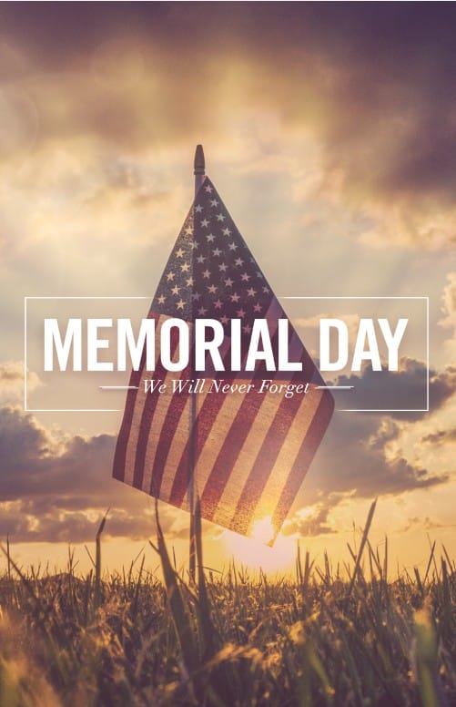 Memorial Day Weekend Church Bulletin