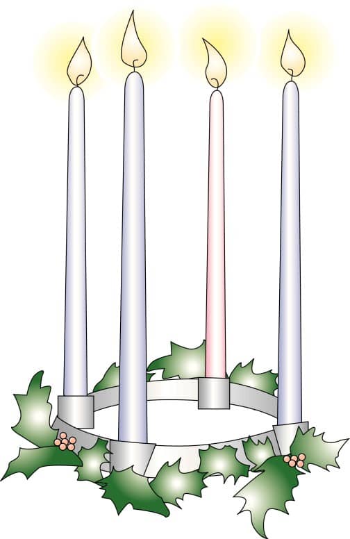 Advent Candles Clipart