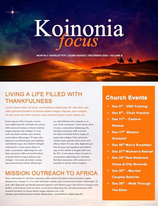 Expect the Unexpected Christmas Newsletter
