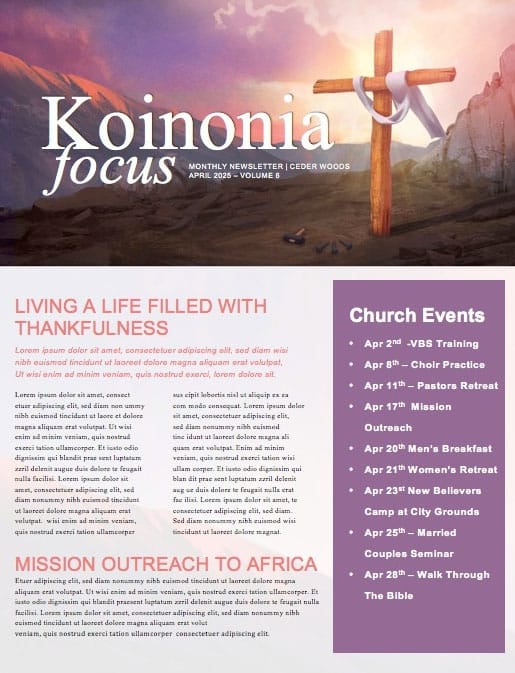 Death Has Been Defeated Easter Newsletter