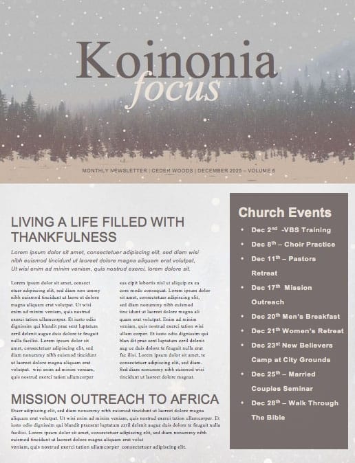 You Are Invited To Christmas Newsletter