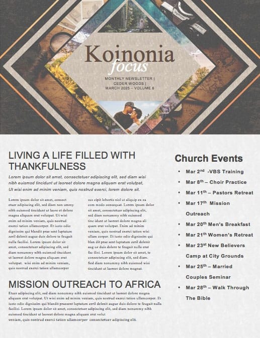 Great Adventure Church Newsletter