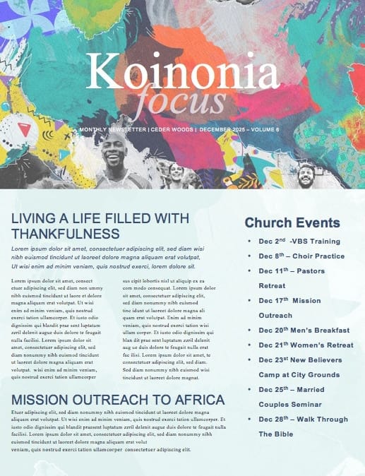 Finding Joy Church Newsletter