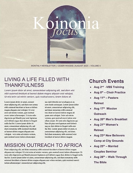 Prodigal Heart Church Newsletter