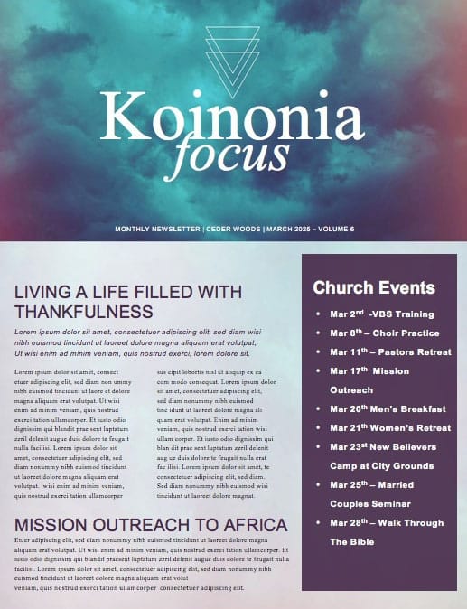 Good Friday Service Newsletter Template