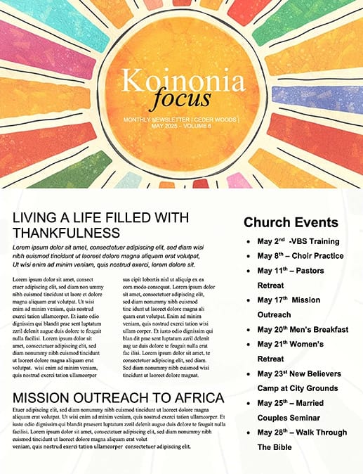 Future Is Bright Church Graphics Newsletter