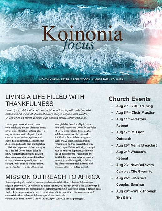 Waymaker Church Newsletter