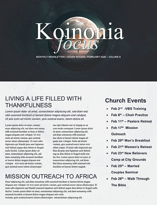 Dare to Dream: Newsletter