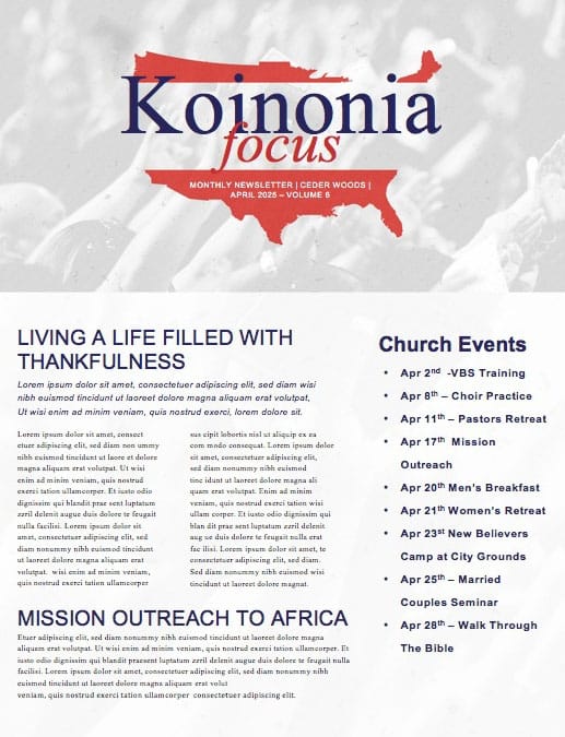 American National Day of Prayer Newsletter