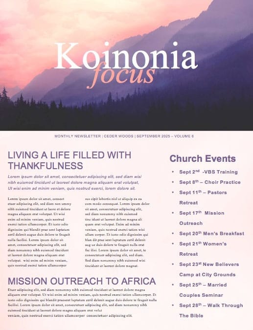 Who Needs God Church Sermon Newsletter