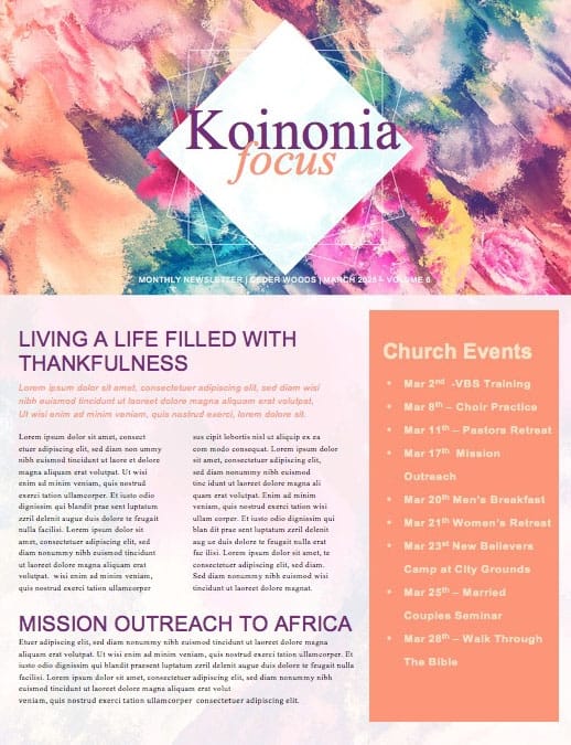 Purpose of Life Church Newsletter