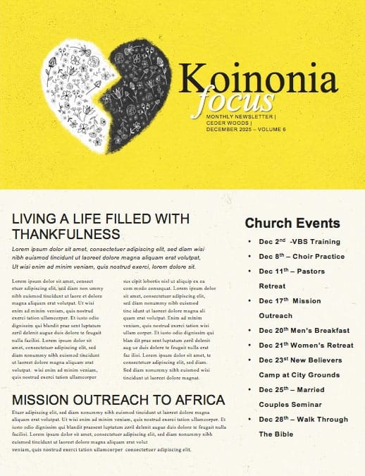Unloveable Church Newsletter
