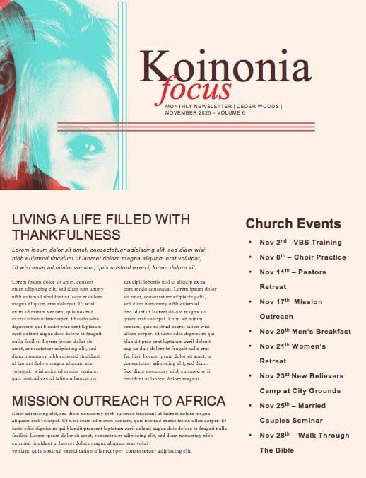 Breathe Women's Conference Church Newsletter