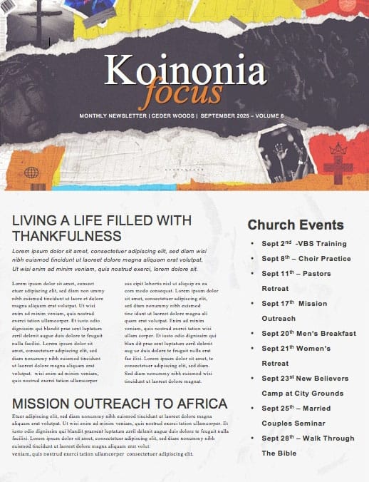 Revival Church Newsletter