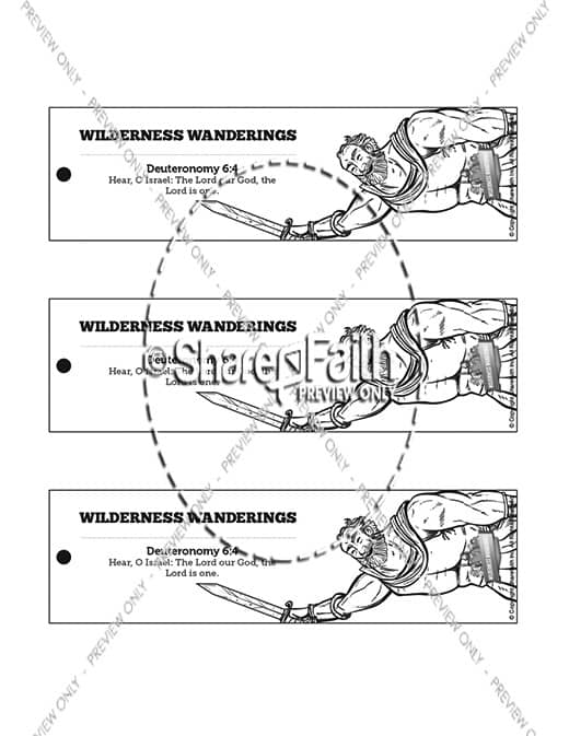 40 Years In The Wilderness Bible Bookmarks