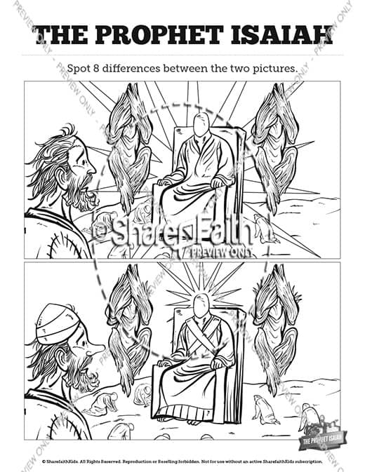 The Prophet Isaiah Kids Spot The Difference