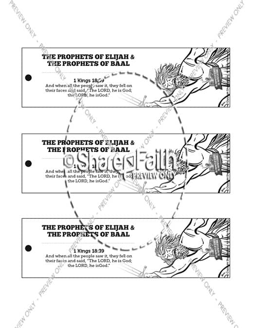 Elijah The Prophet 1 Kings 18 Bible Bookmarks