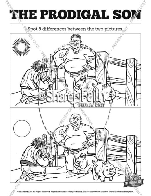 The Prodigal Son Kids Spot The Difference