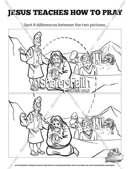 The Lord's Prayer Kids Spot The Difference