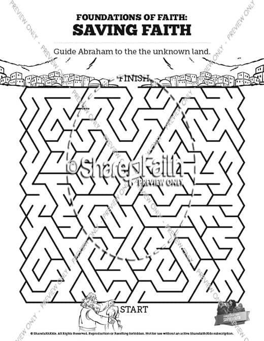 Hebrews 11 Saving Faith Bible Mazes