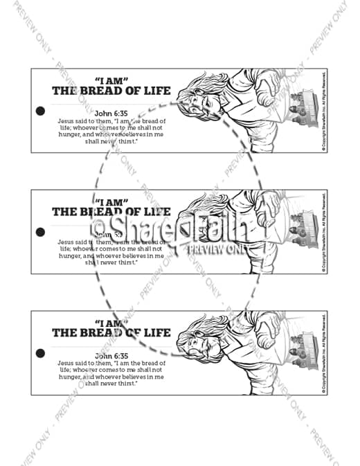 John 6 Bread of Life Bible Bookmarks