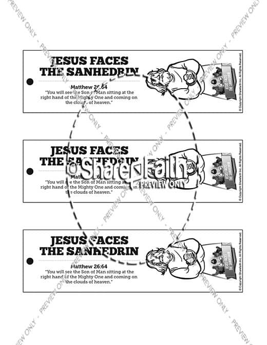 Matthew 26 Jesus Before the Sanhedrin Bible Bookmarks