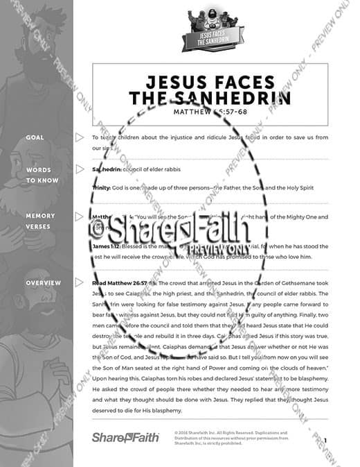 Matthew 26 Jesus Before the Sanhedrin Curriculum