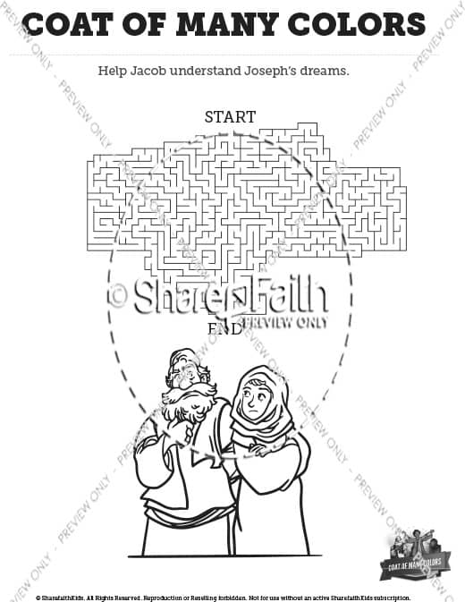 Genesis 37 Coat of Many Colors: Maze