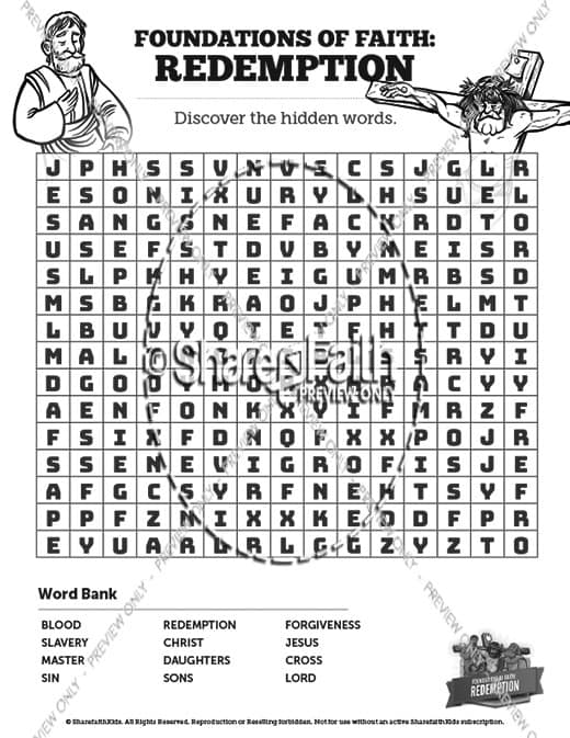 Romans 6 Redemption Bible Word Search Puzzles