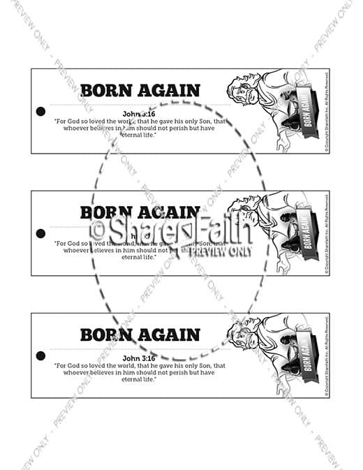 John 3 Born Again Bible Bookmark