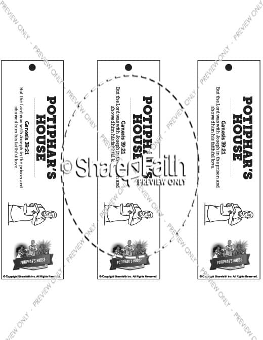 Genesis 39 Potiphar's House: Bookmark