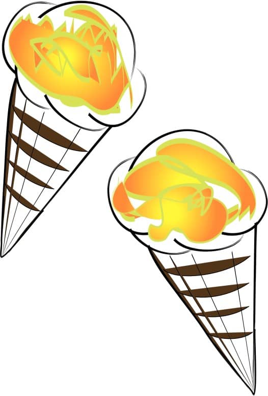 Colorful Ice Cream Cones